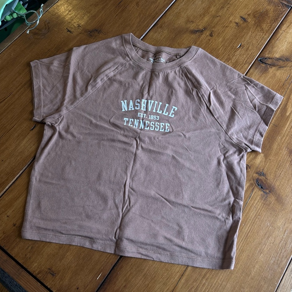 Abercrombie Brown Nashville Baby Tee